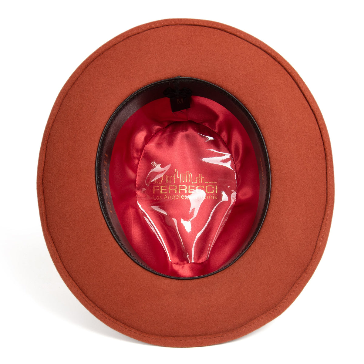 Crushable 100% Australian Wool Rust Fedora Hat