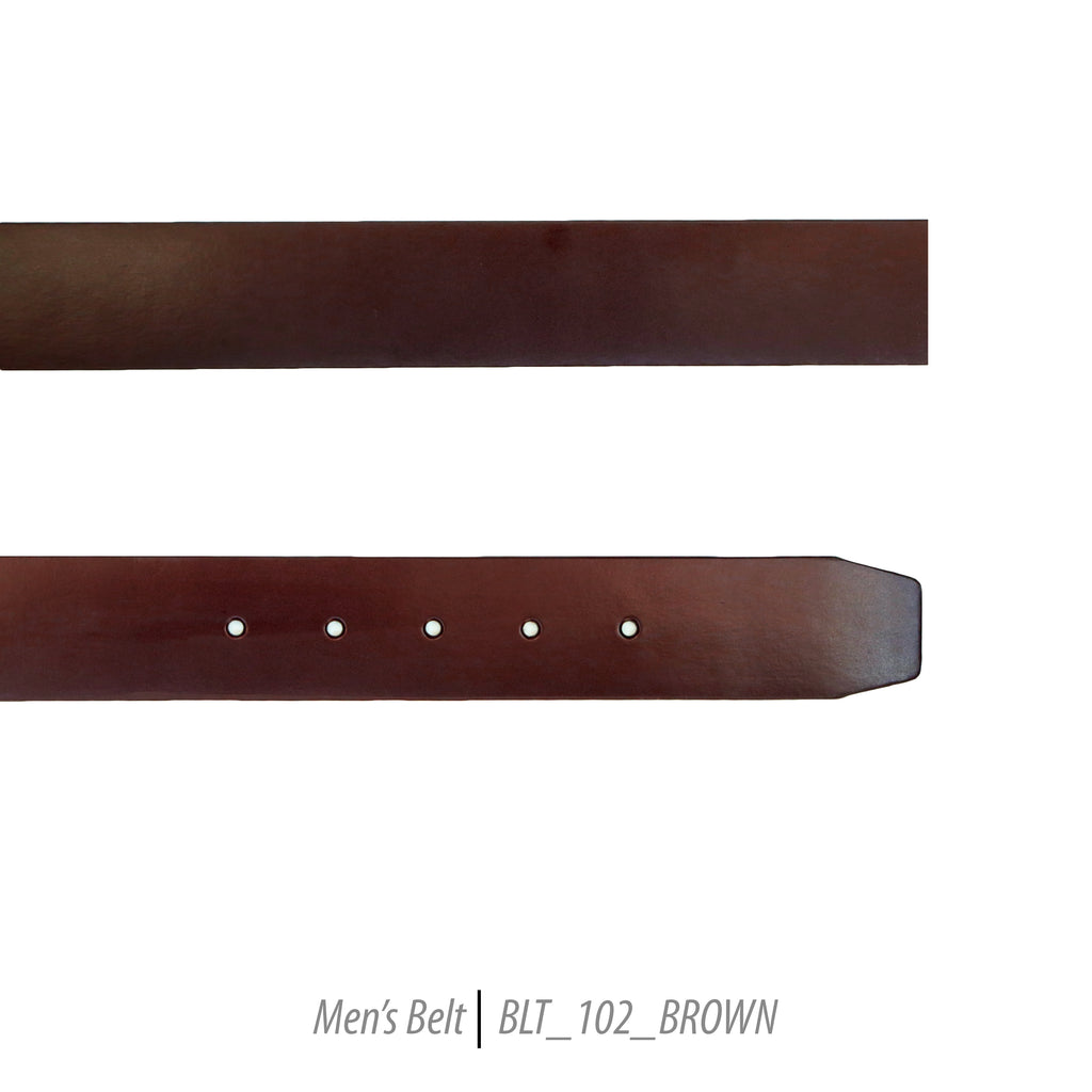 Ferrecci Mens 100% Genuine 102 Brown Leather Belt - One size Fits All - FHYINC best men