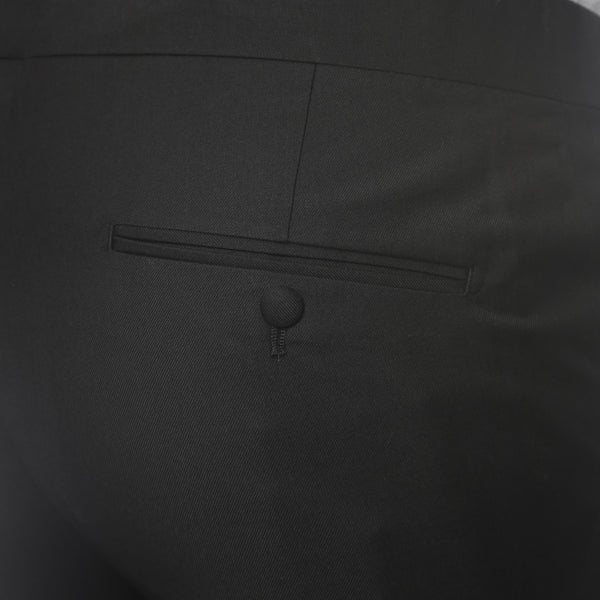Mens Black Cutaway Regular Fit Tuxedo 2pc Suit - FHYINC best men's suits, tuxedos, formal men's wear wholesale