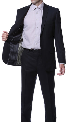 Ernesto Black Pinstripe Slim Fit 2pc Suit