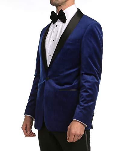 Shawl Collar Tuxedo Blue Blazer
