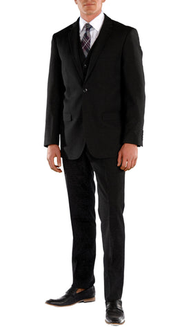 Oxford Black Sharkskin Slim Fit Suit