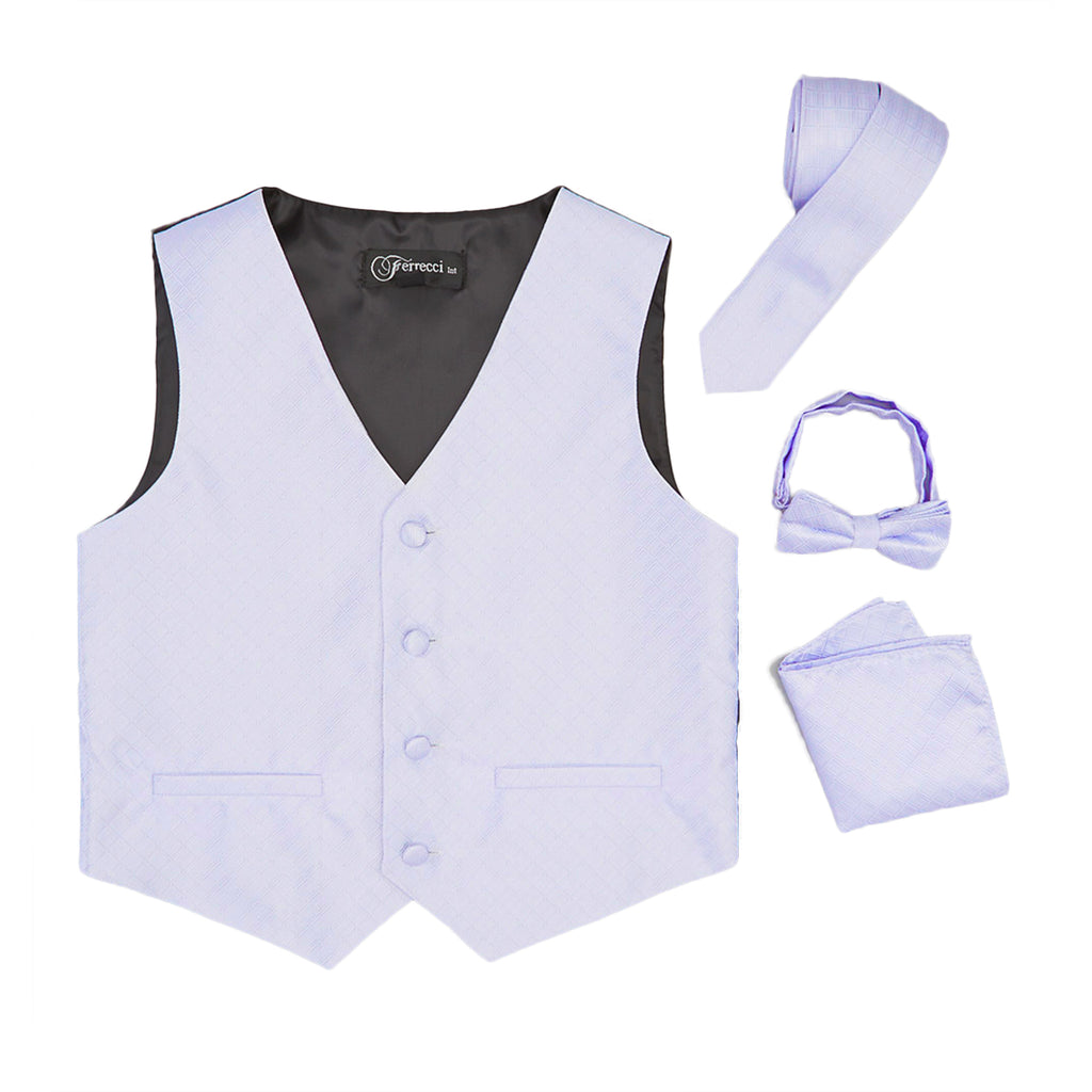 Ferrecci Boys 300 Series Vest Set Lilac - FHYINC best men