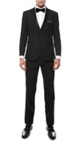 Paul Lorenzo MMTUX Black Slim Fit 2pc Tuxedo - FHYINC best men's suits, tuxedos, formal men's wear wholesale
