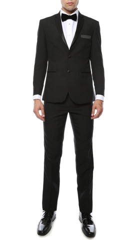 Paul Lorenzo MM Classic Black Slim Fit 2pc Suit