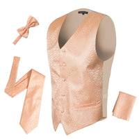 Ferrecci Mens PV50-7 Peach Vest Set - FHYINC best men's suits, tuxedos, formal men's wear wholesale