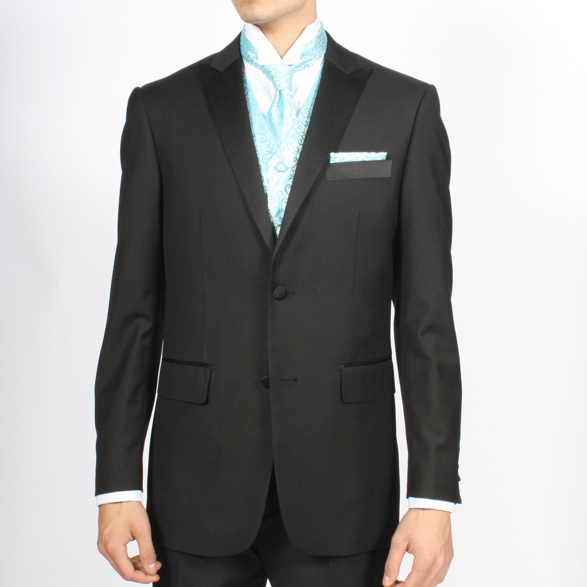 Ferrecci Mens PV50-5 Turquoise Cream Vest Set - FHYINC best men's suits, tuxedos, formal men's wear wholesale
