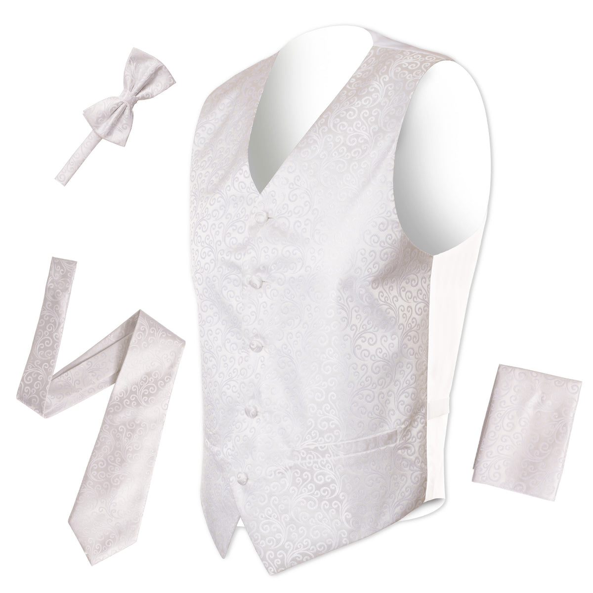 Ferrecci Mens PV50-9 White Vest Set - FHYINC best men's suits, tuxedos, formal men's wear wholesale