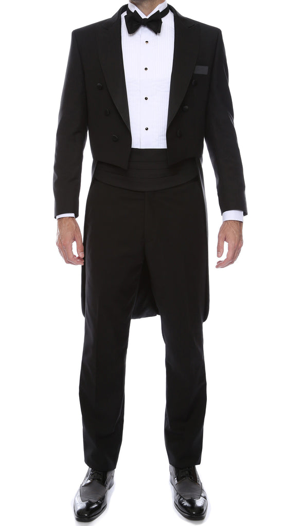 Premium Regular Fit Black Tail Tuxedo - FHYINC best men