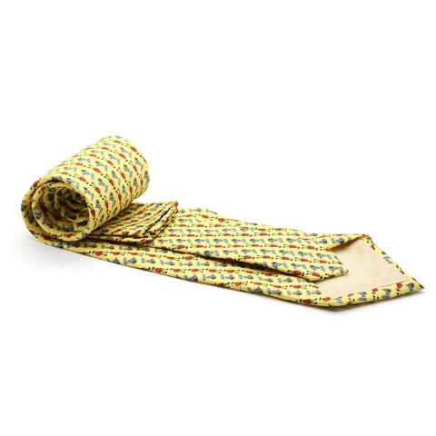Carriage Driver Yellow Necktie with Handkerchief Set
