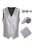 Ferrecci Mens 300-15 Grey Diamond Vest Set - FHYINC best men's suits, tuxedos, formal men's wear wholesale