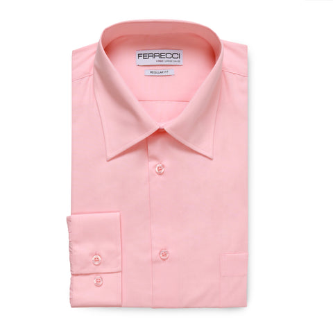 Ferrecci Virgo Pink Regular Fit Dress Shirt