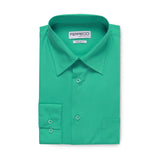 Ferrecci Virgo Turquoise Green Regular Fit Dress Shirt - FHYINC best men's suits, tuxedos, formal men's wear wholesale