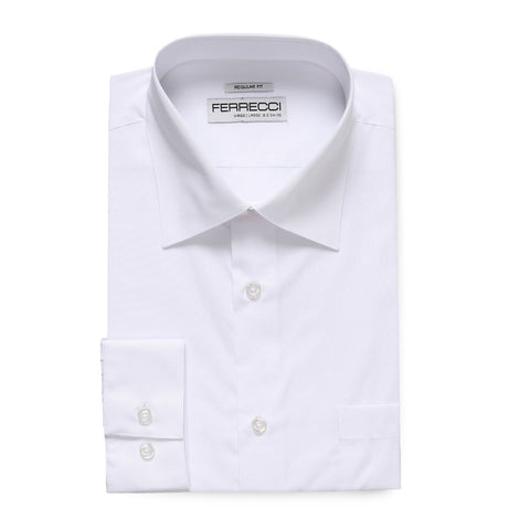 Ferrecci Men's Satine Hi-1014 White & Black Paisley Button Down Dress Shirt