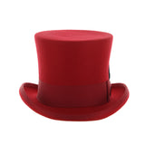 Premium Wool Red Top Hat