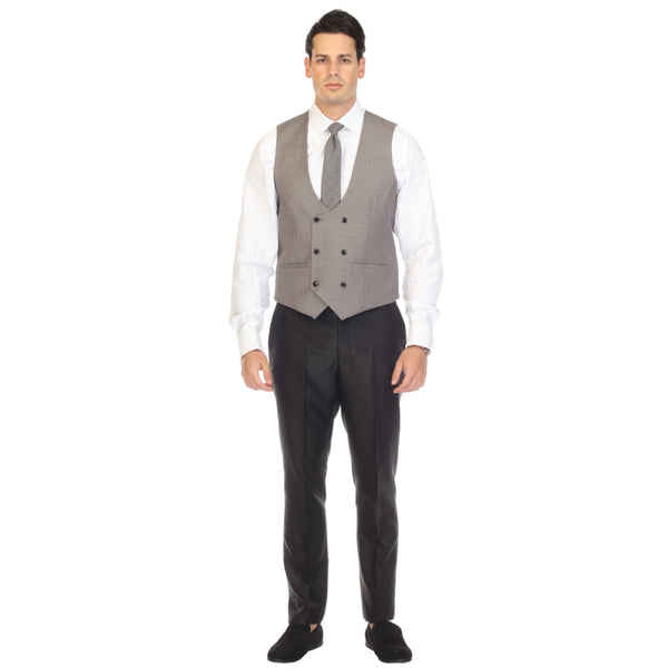 Cruz Mens Double Breasted Grey Vest