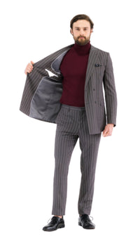 Newbury Peak Lapel Double Breasted Slim Fit Suit