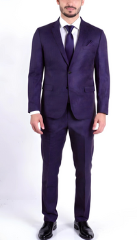 Ferrecci Harwin Mens Hunter Green Textured Tweed Suit.