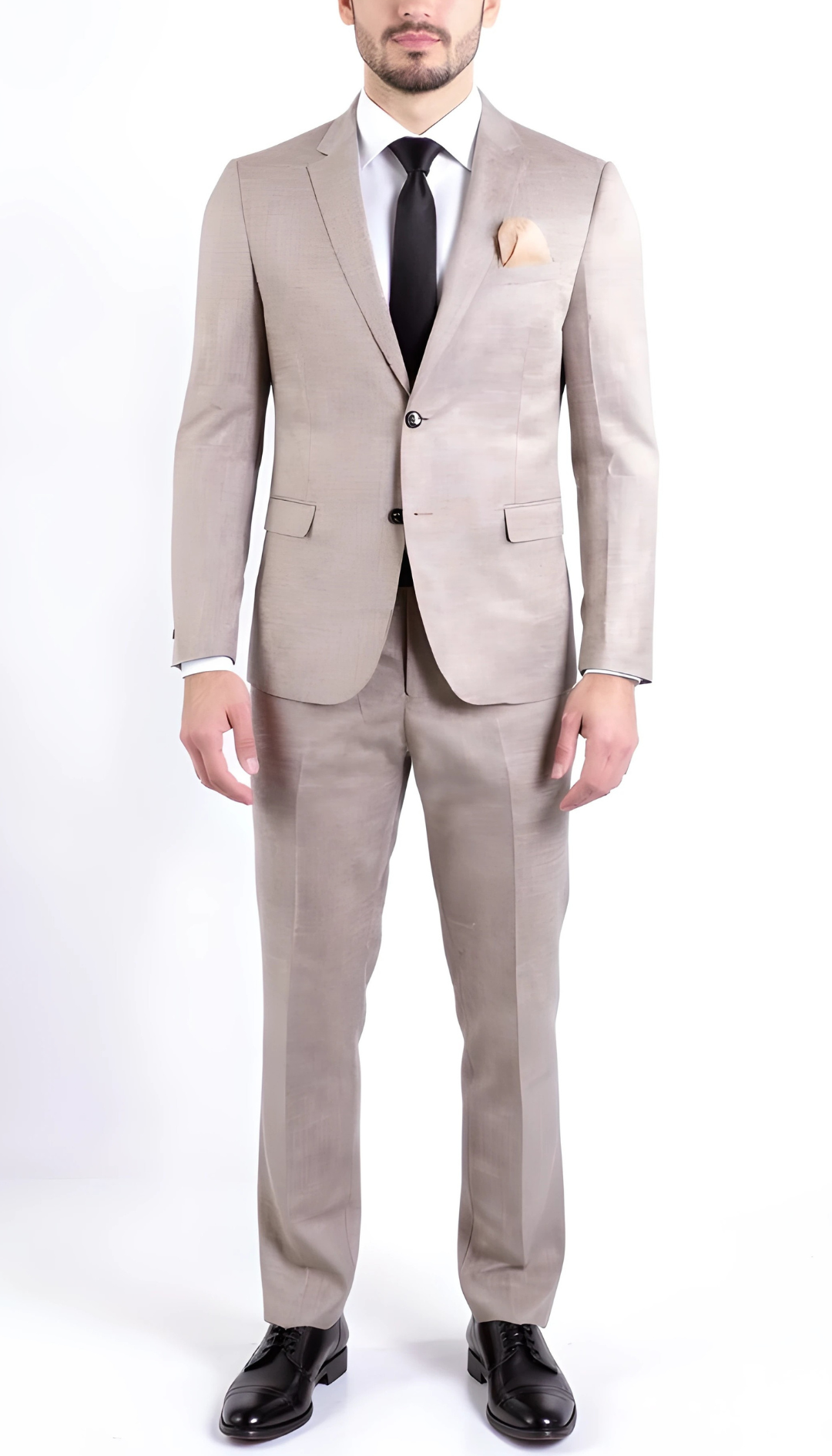 Ferrecci Nelson Men's Grey 2 Button Slim Fit Notch Lapel Suit