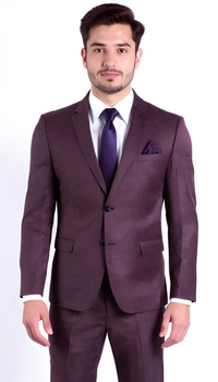 Ferrecci Nelson Men's Grey 2 Button Slim Fit Notch Lapel Suit