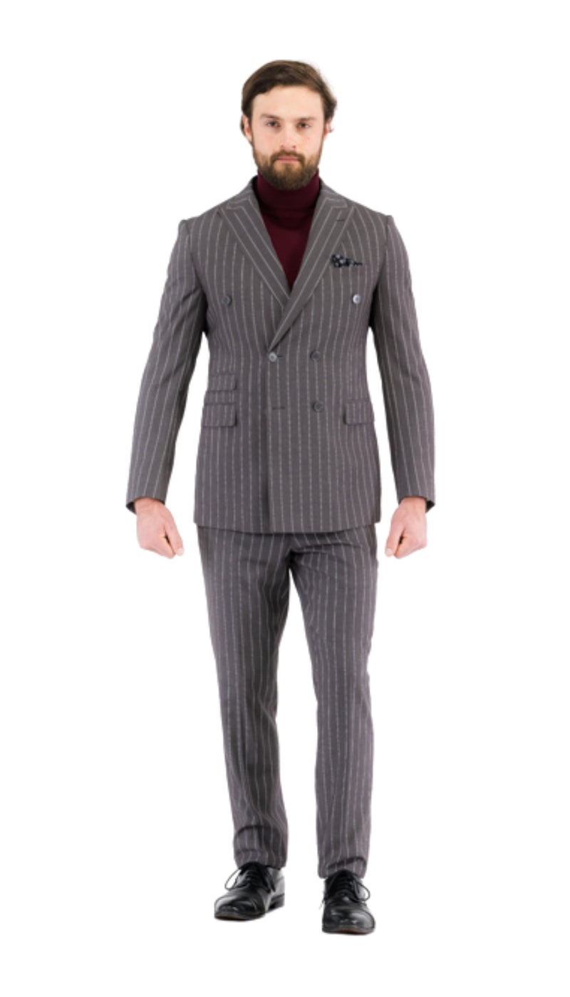 Newbury Peak Lapel Double Breasted Slim Fit Suit