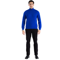 MENS INDIGO PULLOVER TURTLENECK SWEATER