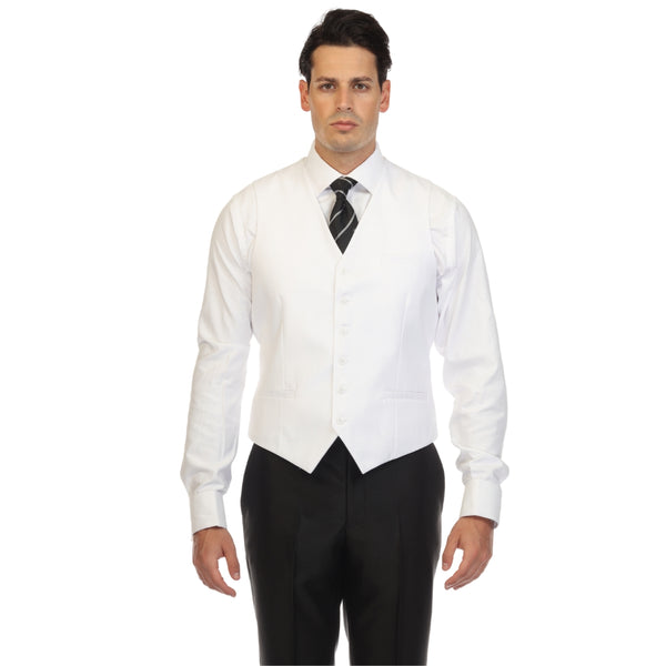 Solo Adjustable Casual & Formal White Vest