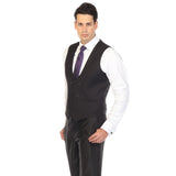 Cruz Mens Double Breasted Black Vest