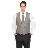 Cruz Mens Double Breasted Grey Vest