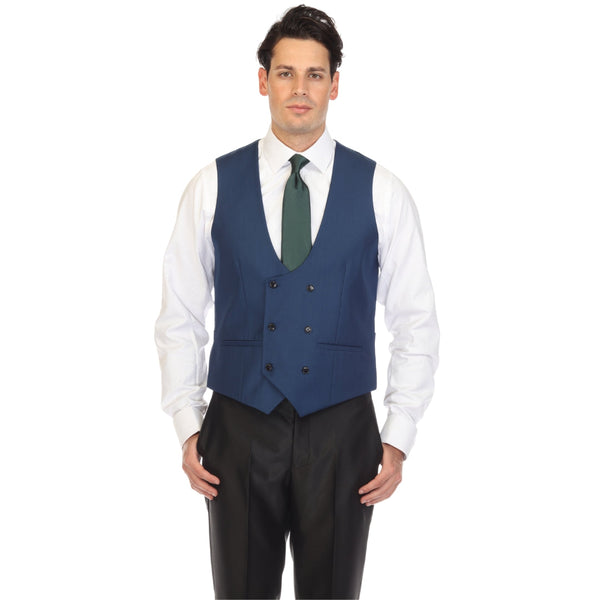 Cruz Mens Double Breasted Indigo Vest