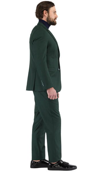 Oslo Hunter Green Slim Fit Notch Lapel 2 Piece Suit