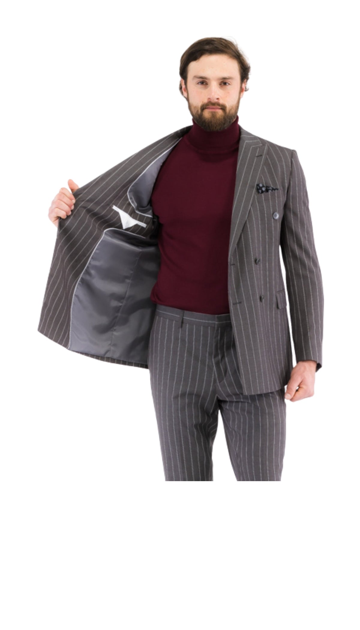 Newbury Peak Lapel Double Breasted Slim Fit Suit