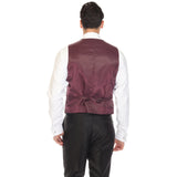 Solo Adjustable Casual & Formal Burgundy Vest
