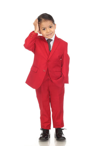 Ferrecci Boys Red JAX JR 5pc Suit Set