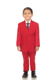 Ferrecci Boys Red JAX JR 5pc Suit Set