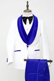 Men's Vested White Paisley Wedding & Prom Tuxedo