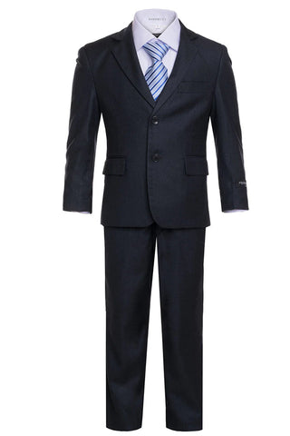 Ferrecci Boys JAX JR 5pc Suit Set Charcoal