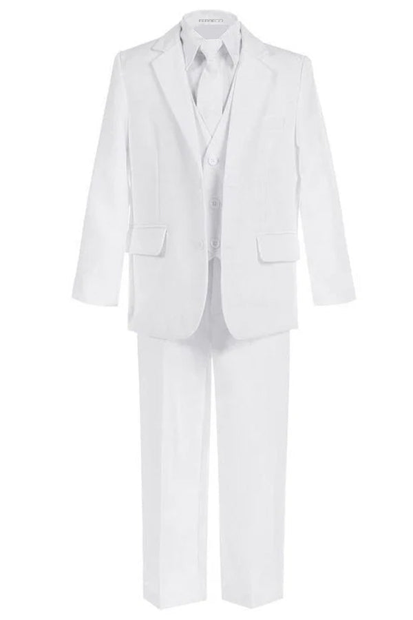 Ferrecci Boys JAX JR 5pc Suit Set White