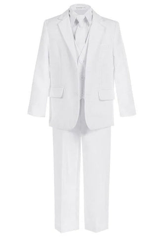 Ferrecci Boys JAX JR 5pc Suit Set White