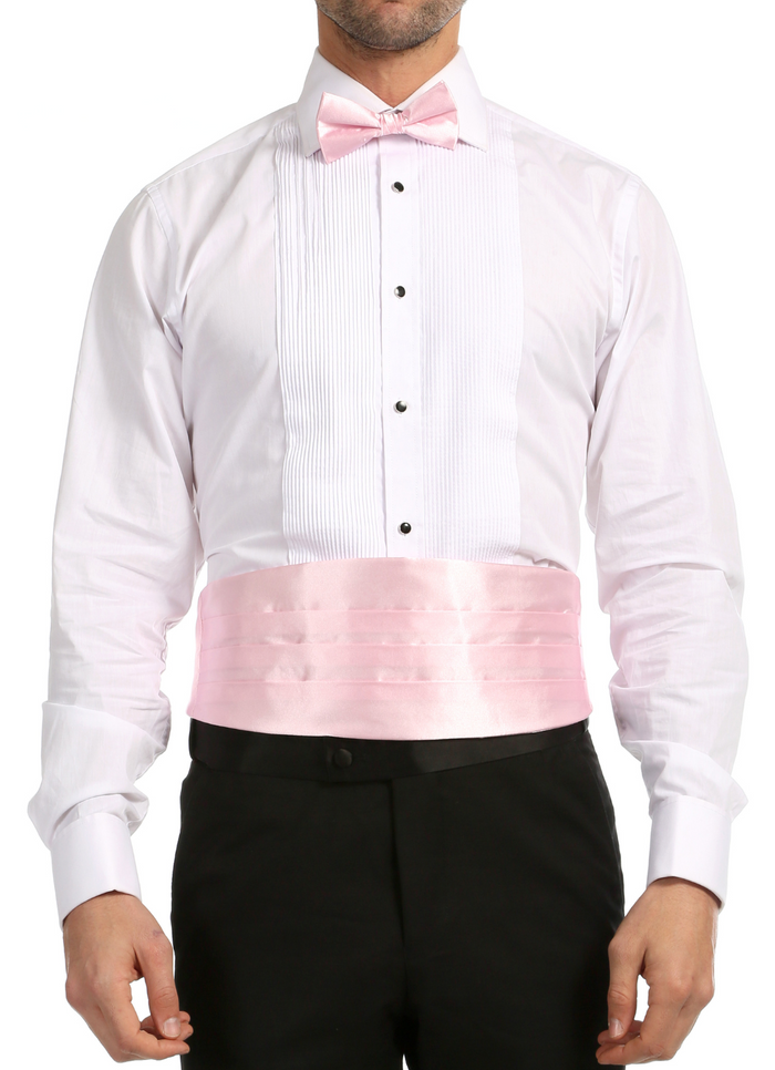 Satine Rose Bow Tie & Cummerbund Set