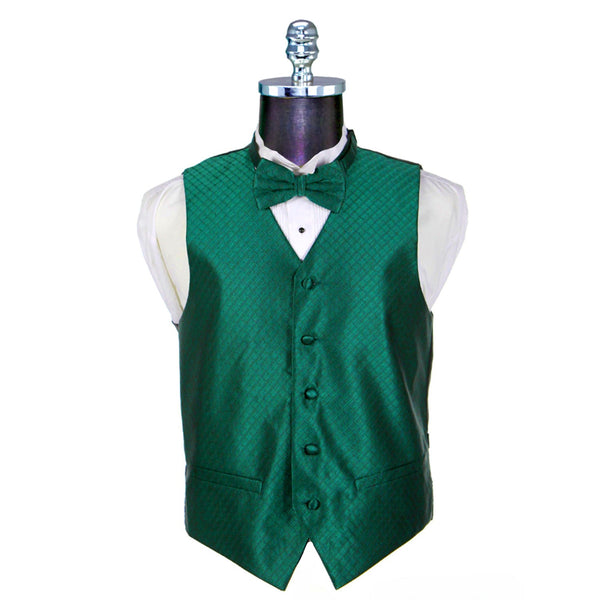 Ferrecci Mens 300 Dark Green Diamond Vest Set