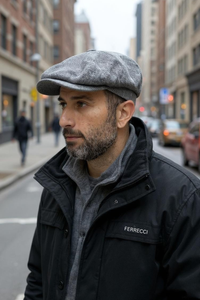 Classic Premium Wool Grey Newsboy Hat