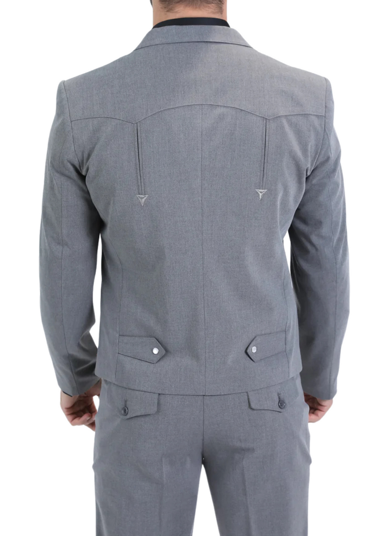 Men's Grey Western Suit Set