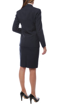 Ferrecci Aviator Women's 2-pc Poly Wool Suit Skirt