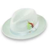 Tapa Crushable Straw Hat Fedora in Jade