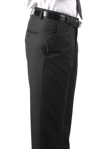 Premium Mens MP101 Black Slim Fit Dress Pants