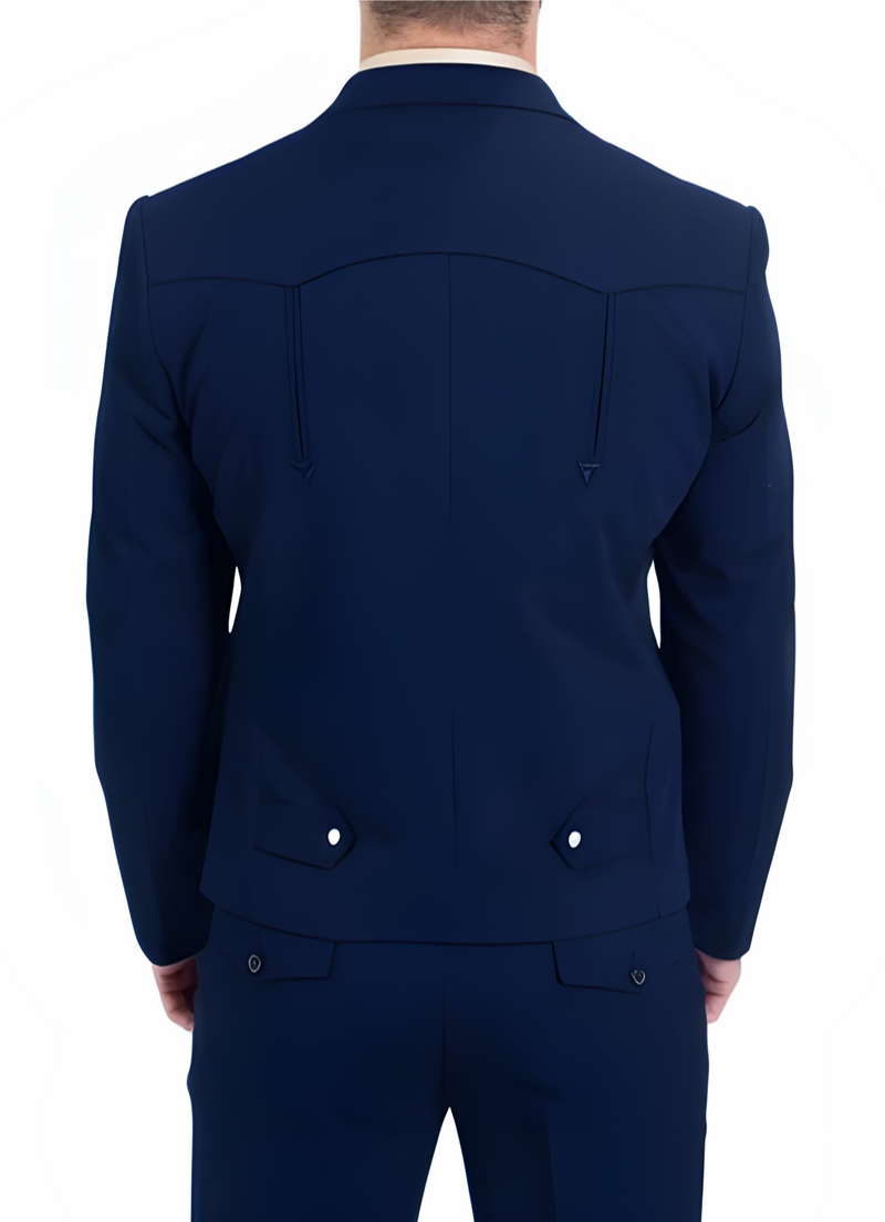 Men's Navy Western Suit Set