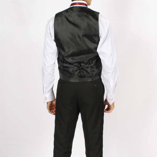 Ferrecci Mens PV150 - Black/Black Vest Set