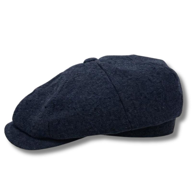 Classic Premium Wool Navy Newsboy Hat
