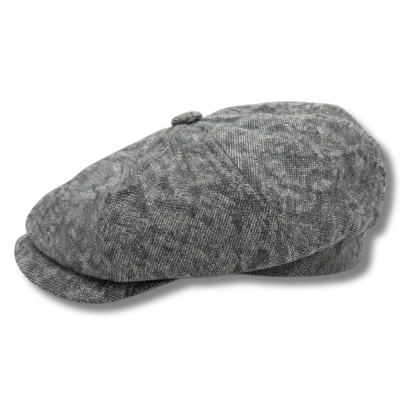 Classic Premium Wool Grey Newsboy Hat